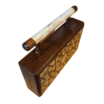 Falak – Lüks Şam El Çantası, Sedef İşleme ve Brokar Astar