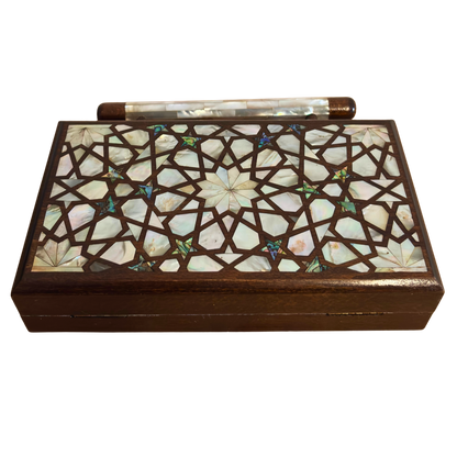 Falak – Lüks Şam El Çantası, Sedef İşleme ve Brokar Astar