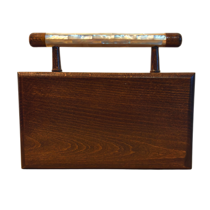 Falak – Clutch Damascena di Lusso con Madreperla e Interno in Broccato