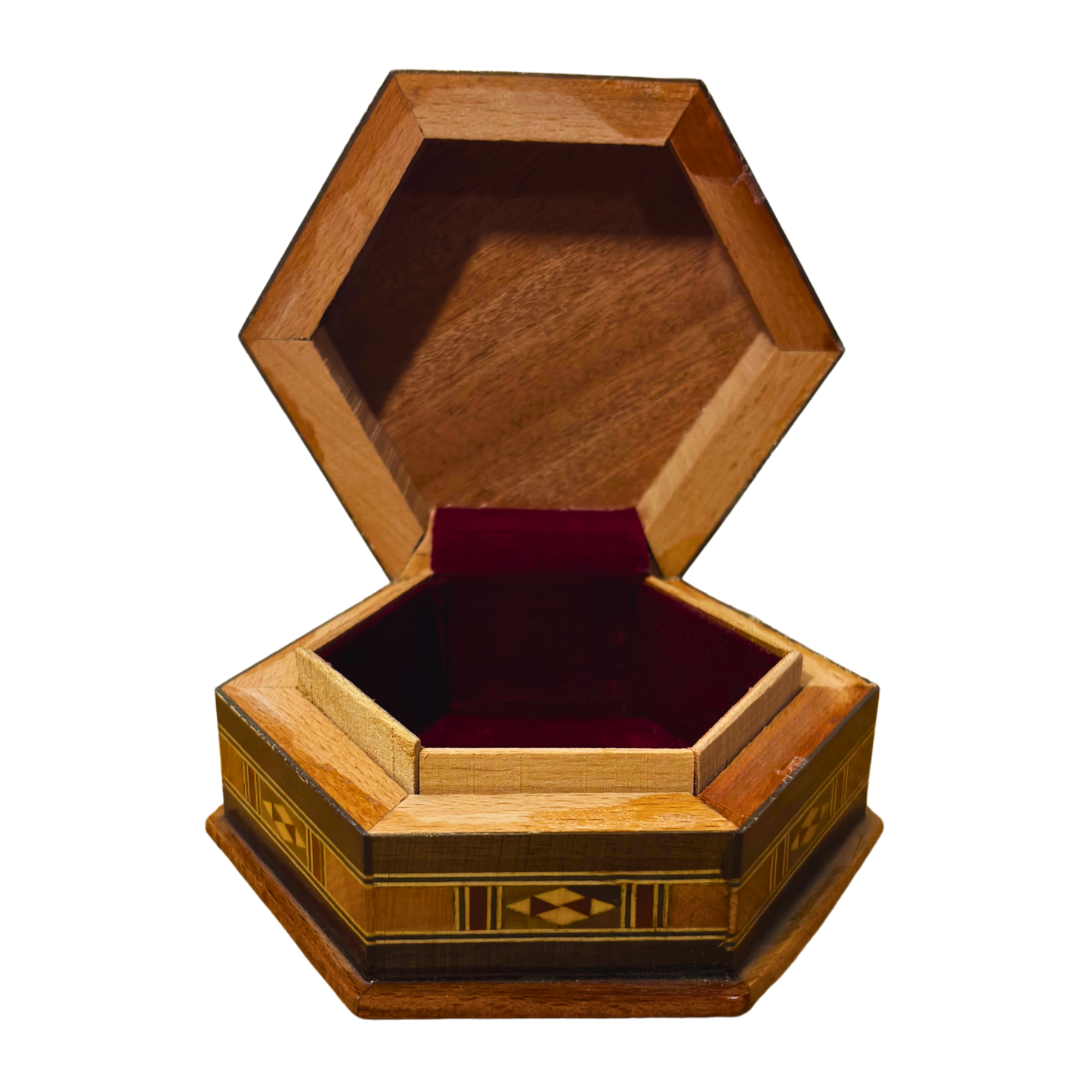 صندوق موزاييك دمشقي – حرفة يدوية وأناقة مخملية