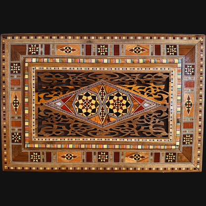 صندوق مجوهرات وهدايا موزاييك دمشقي – أناقة مصنوعة يدويًا