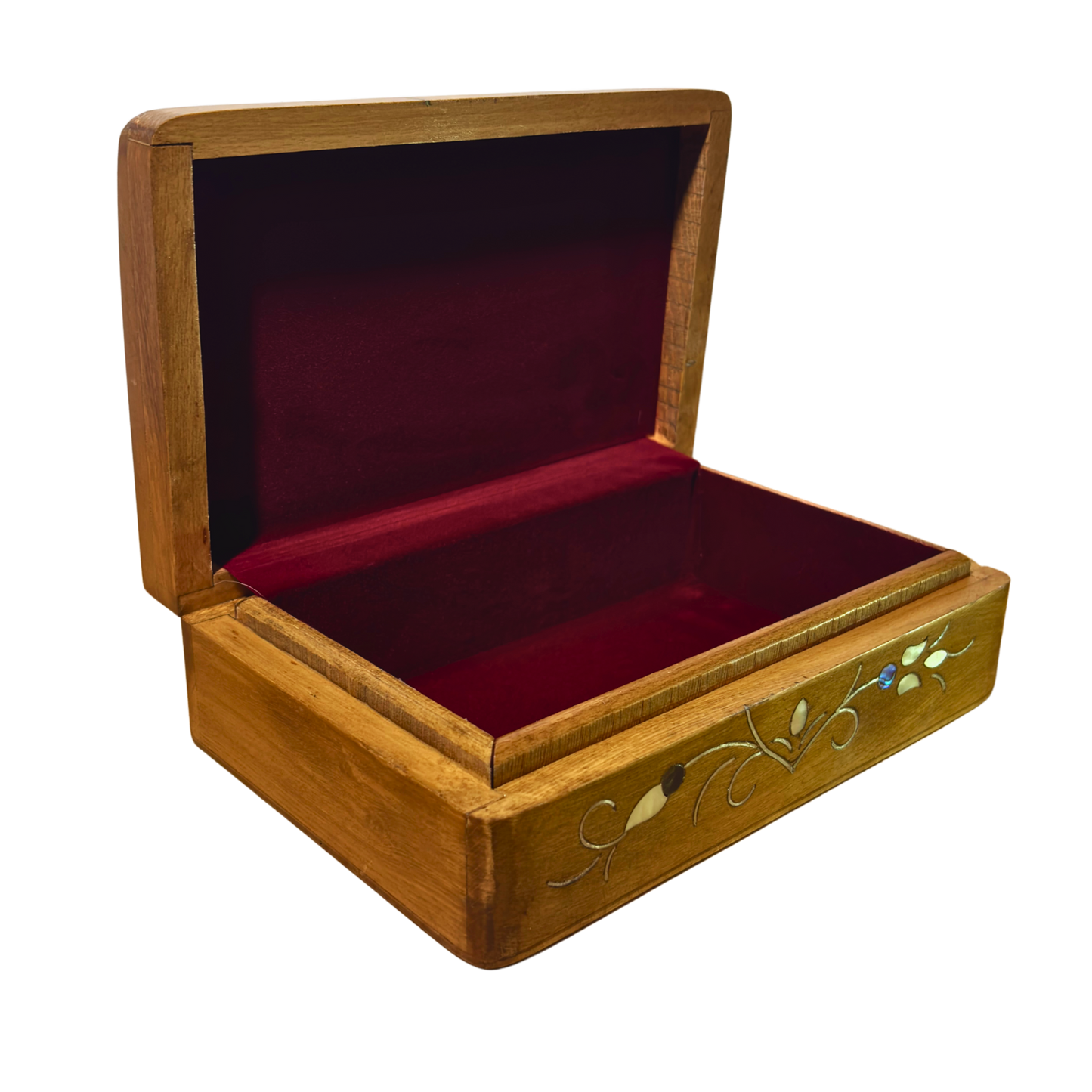 صندوق دمشقي فاخر – تطعيم بالصدف وبراعة المشغل العربي