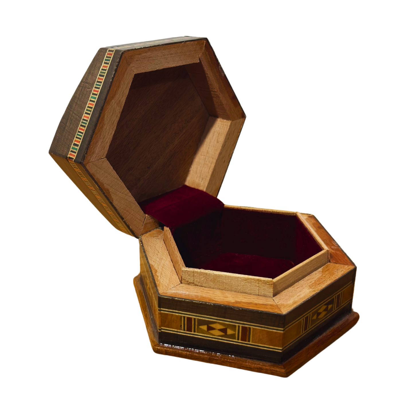 صندوق موزاييك دمشقي – حرفة يدوية وأناقة مخملية