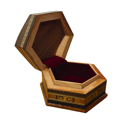 صندوق موزاييك دمشقي – حرفة يدوية وأناقة مخملية