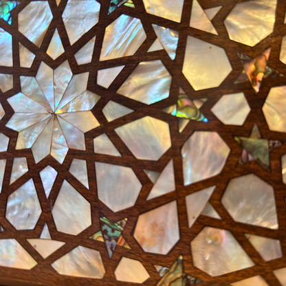 Falak – Lüks Şam El Çantası, Sedef İşleme ve Brokar Astar