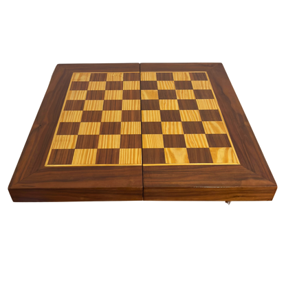 طاولة شطرنج و زهر دمشقية فاخرة من صنع الحرفي غابي الدايه – تصميم  كلاسيكي من الخشب الطبيعي