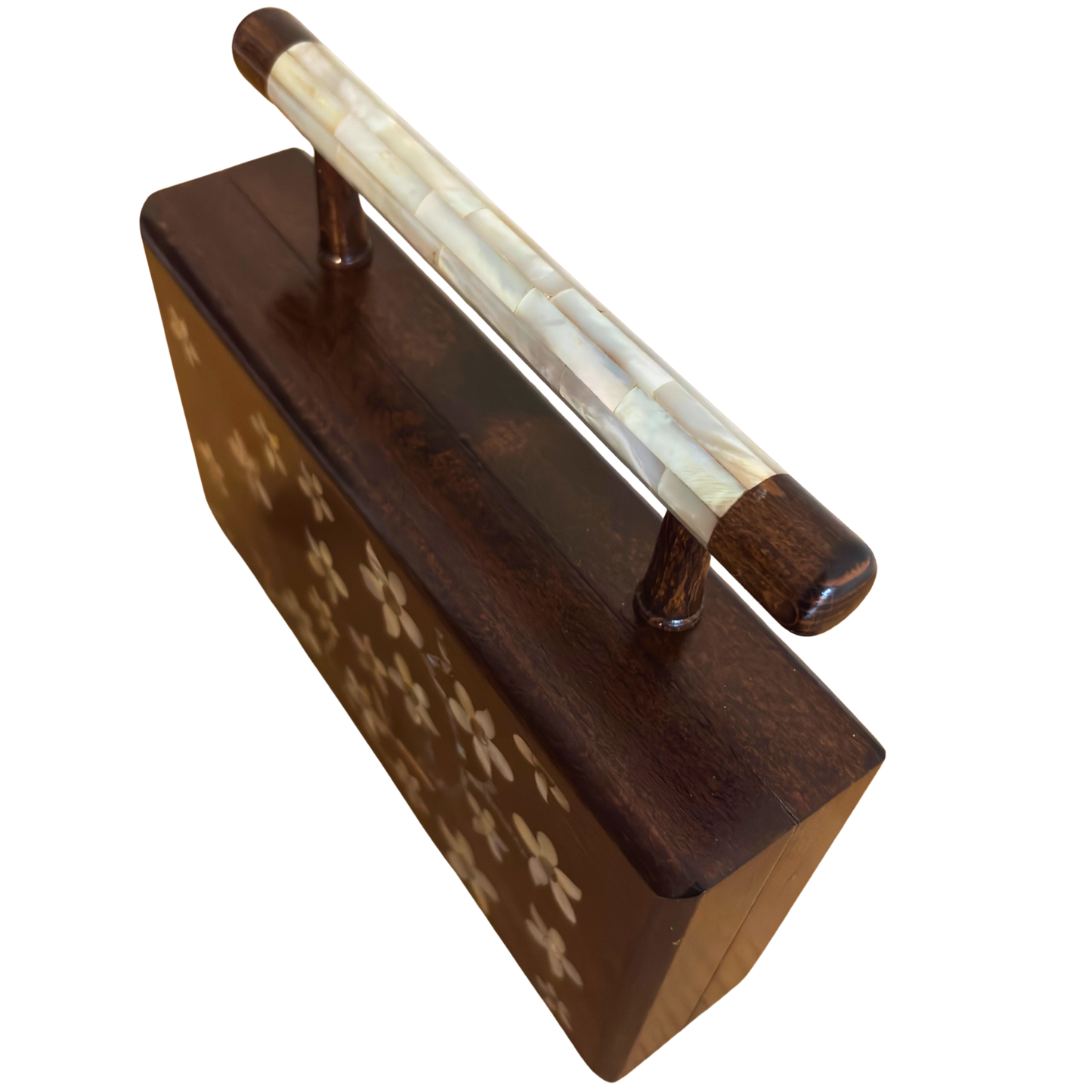 حقيبة يد "ياسمين" الدمشقية الفاخرة – مطعّمة بالصدف وبطانة بروكار