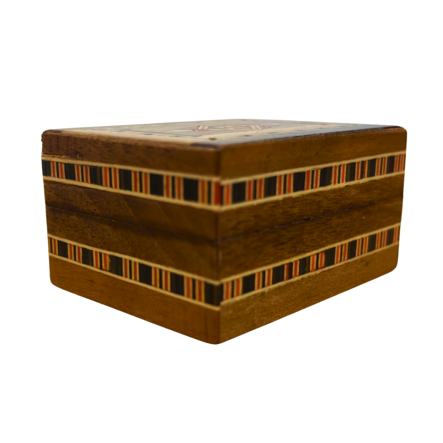 Ręcznie Wykonana Mozaikowa Pudełeczko na Pierścionek z Damaszku