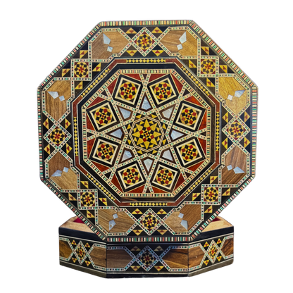 Scatola Artigianale in Mosaico Damasceno – Madreperla e Velluto