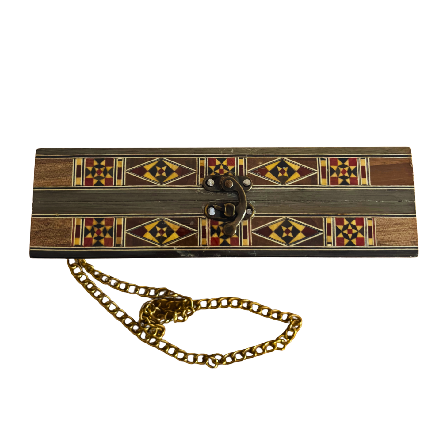 حقيبة يد موزاييك دمشقية مطعّمة بالصدف – أناقة شرقية فاخرة