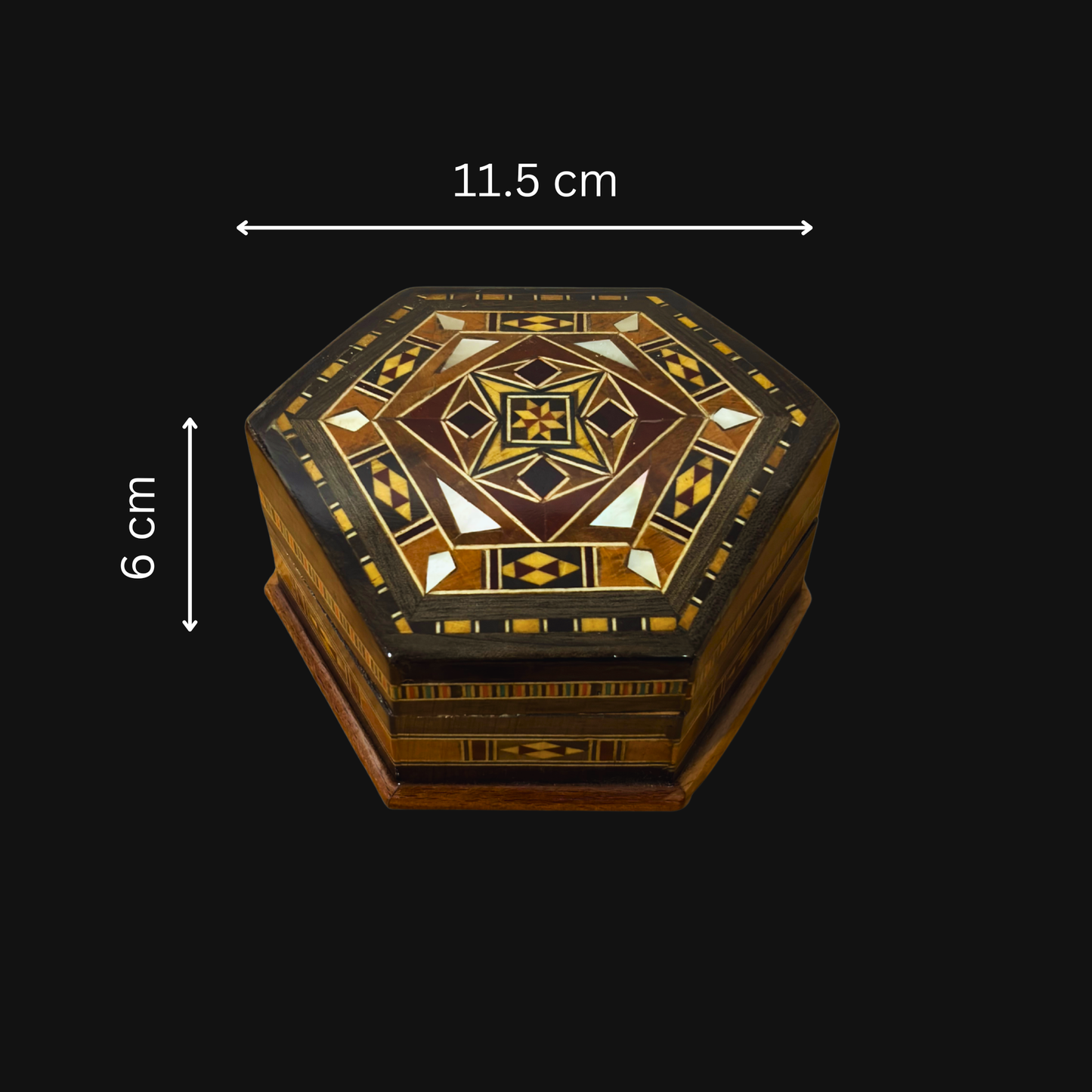 صندوق موزاييك دمشقي – حرفة يدوية وأناقة مخملية