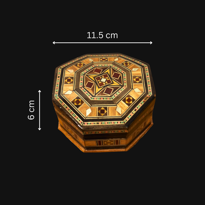 صندوق موزاييك دمشقي – حرفة يدوية وأناقة مخملية