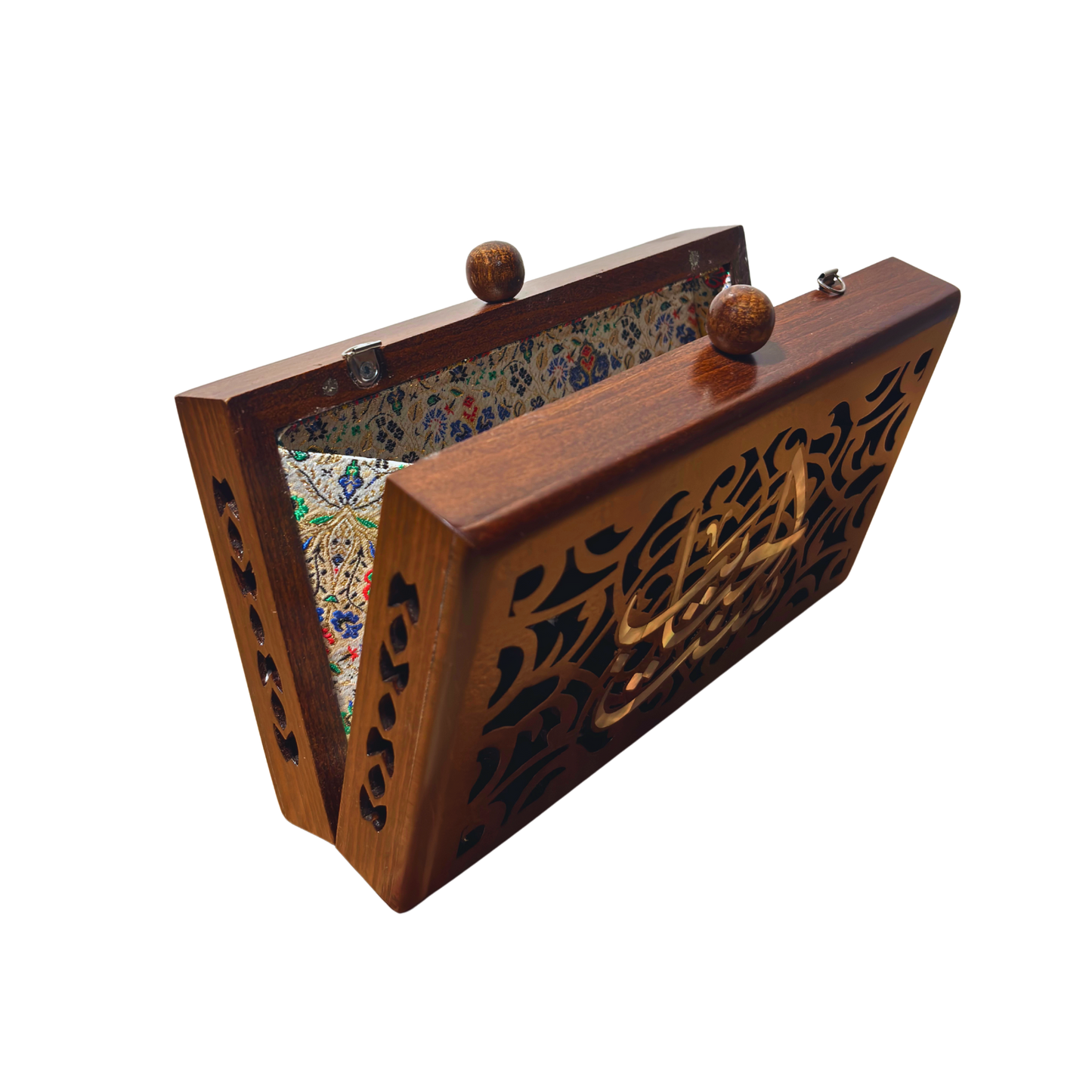 ست الحبايب – حقيبة يد فاخرة مطعّمة بالصدف وبطانة بروكار دمشقية