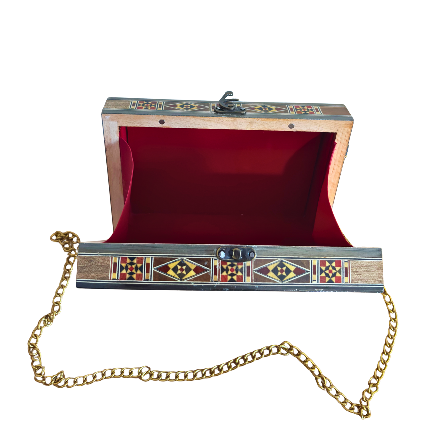 حقيبة يد موزاييك دمشقية مطعّمة بالصدف – أناقة شرقية فاخرة