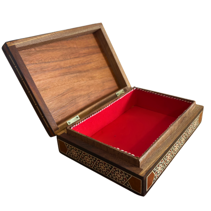 1970’ler Vintage Şam Deve Mozaik Kutusu – El Yapımı Suriye Sanatı