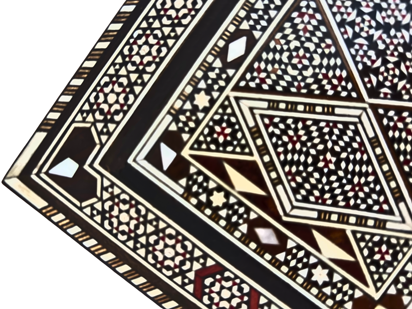 صندوق مجوهرات دمشقي قديم 1970 – كنز خشبي مصنوع يدويًا