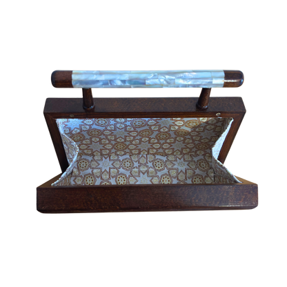 Falak – Lüks Şam El Çantası, Sedef İşleme ve Brokar Astar