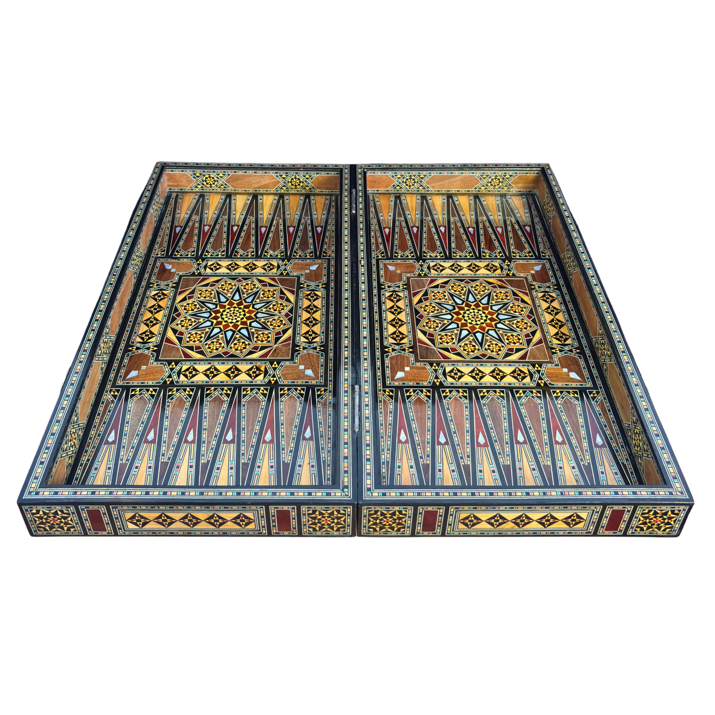 Set di Scacchi e Backgammon Heritage – Artigianato Damasceno in Mosaico