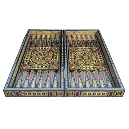 Set di Scacchi e Backgammon Heritage – Artigianato Damasceno in Mosaico