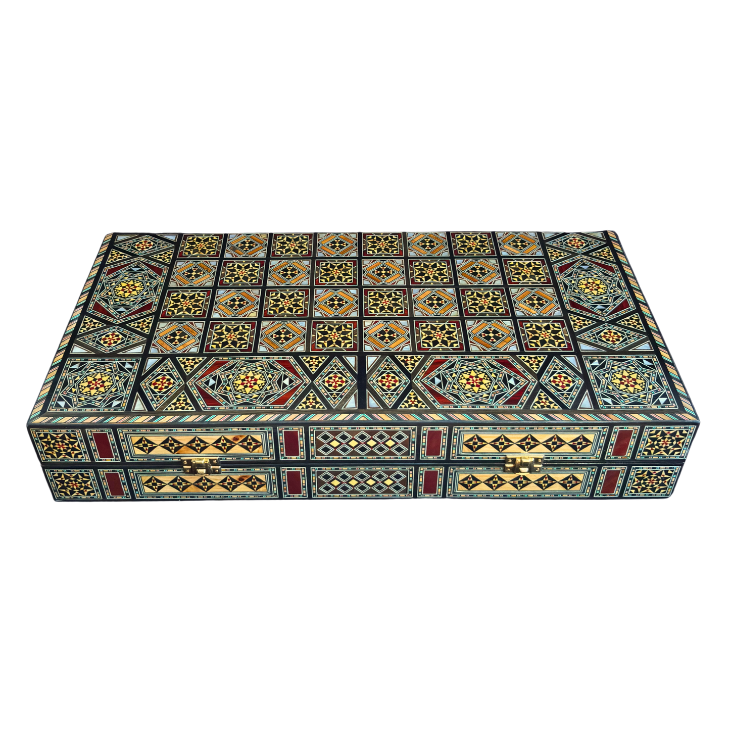 Set di Scacchi e Backgammon Heritage – Artigianato Damasceno in Mosaico