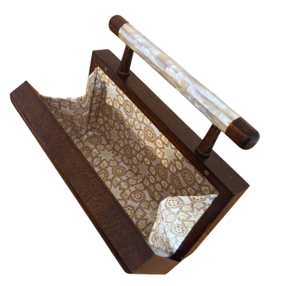 Falak – Lüks Şam El Çantası, Sedef İşleme ve Brokar Astar