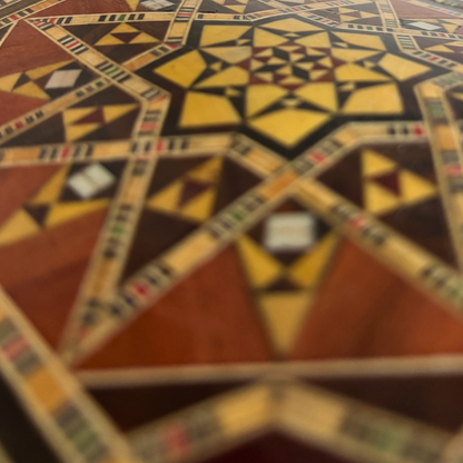 صندوق مجوهرات موزاييك دمشقي – مطعّم يدويًا