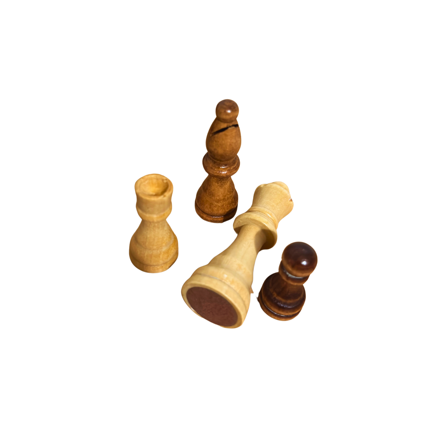 قطع شطرنج خشبية – تصميم كلاسيكي أنيق